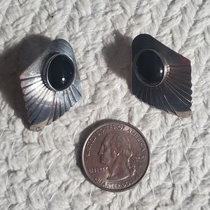Navajo Onyx Earrings